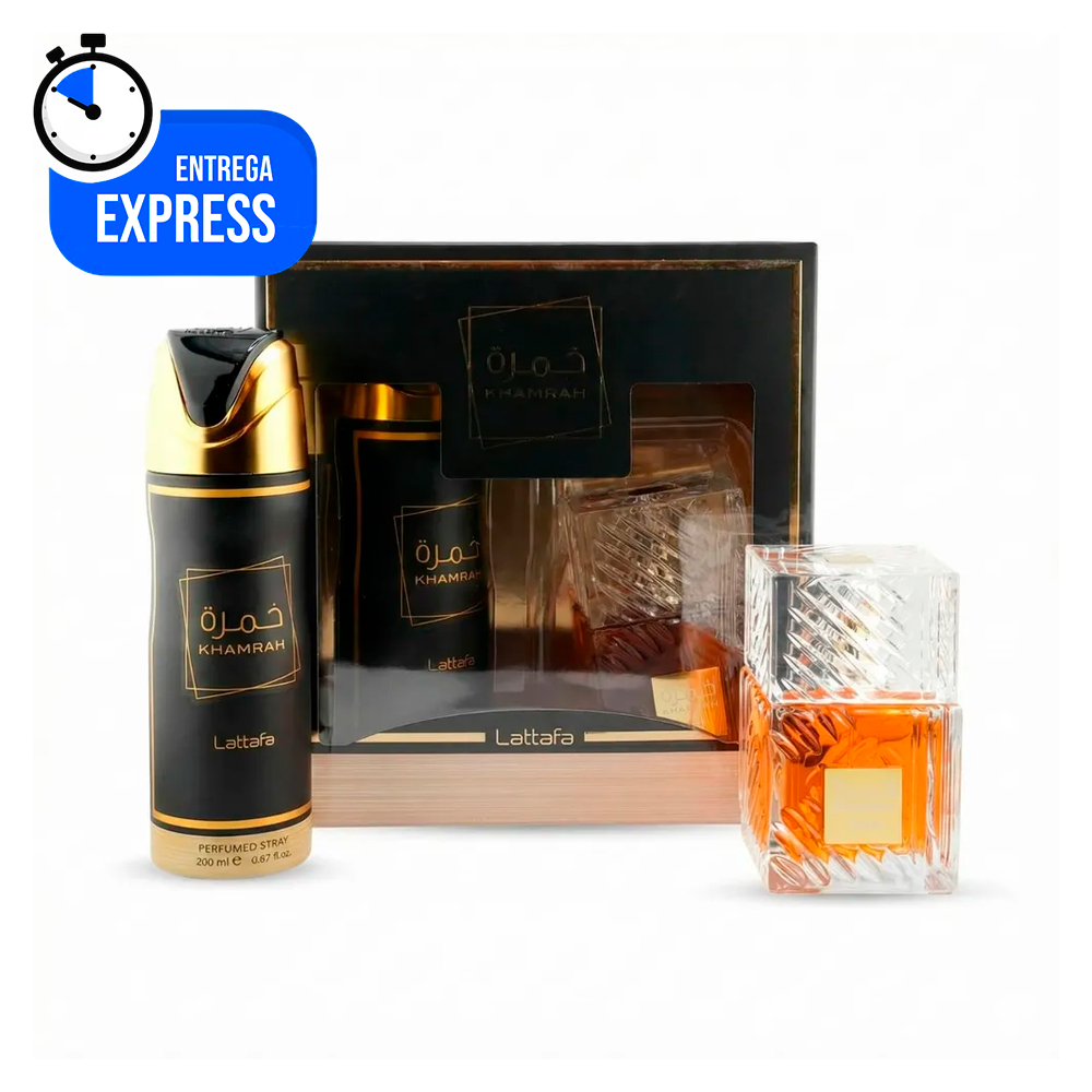 SET DE PERFUME LATTAFA KHAMRAH EDP 2 PZS