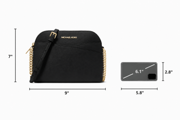 Michael Kors | Bolso de Cuero Jet Set Travel Mediano Tipo Dome Crossbody