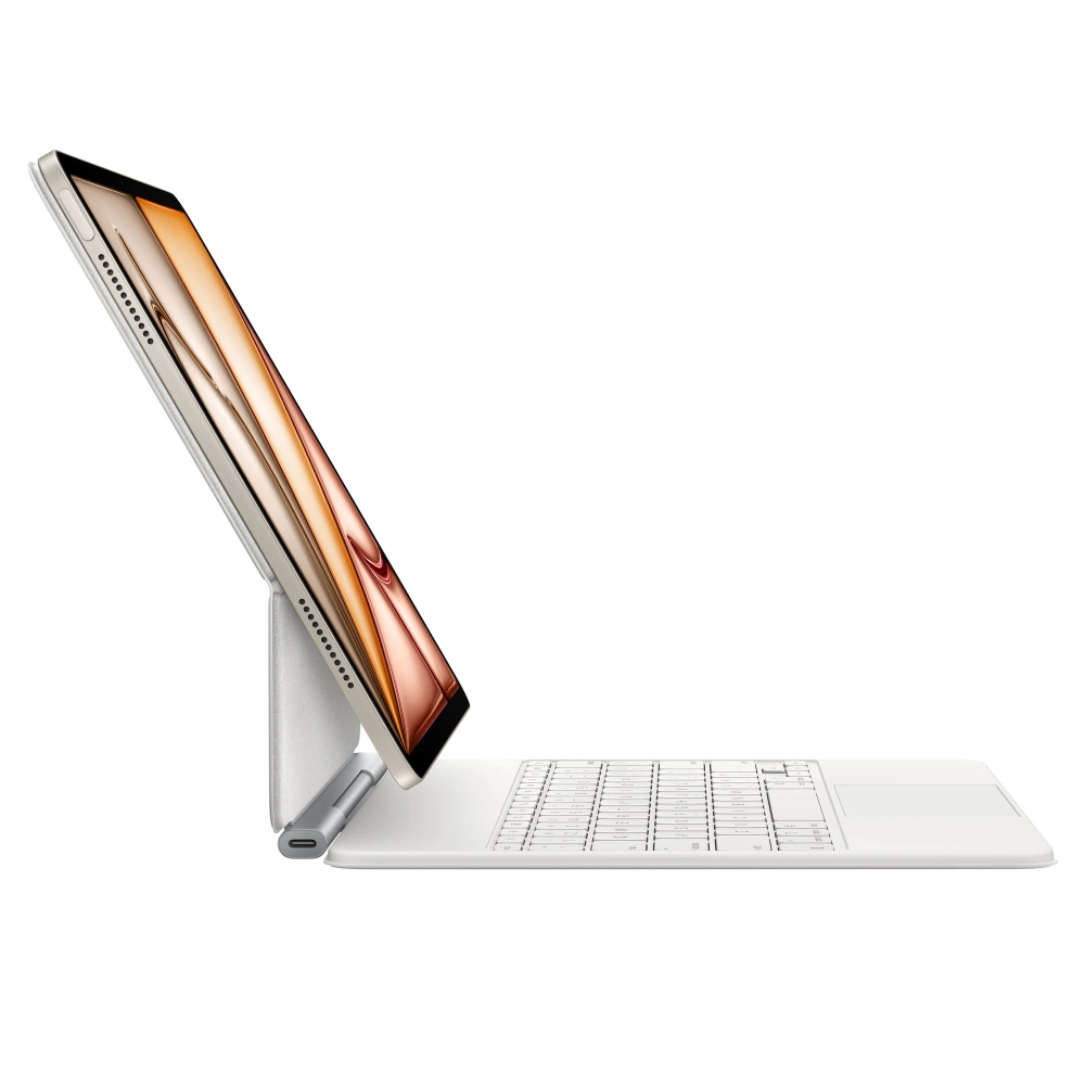 MKIPADAIRM313_1.webp MAGIC KEYBOARD PARA IPAD AIR 13" (M3) APPLE | BLANCO - TECLADO ESPAÑOL