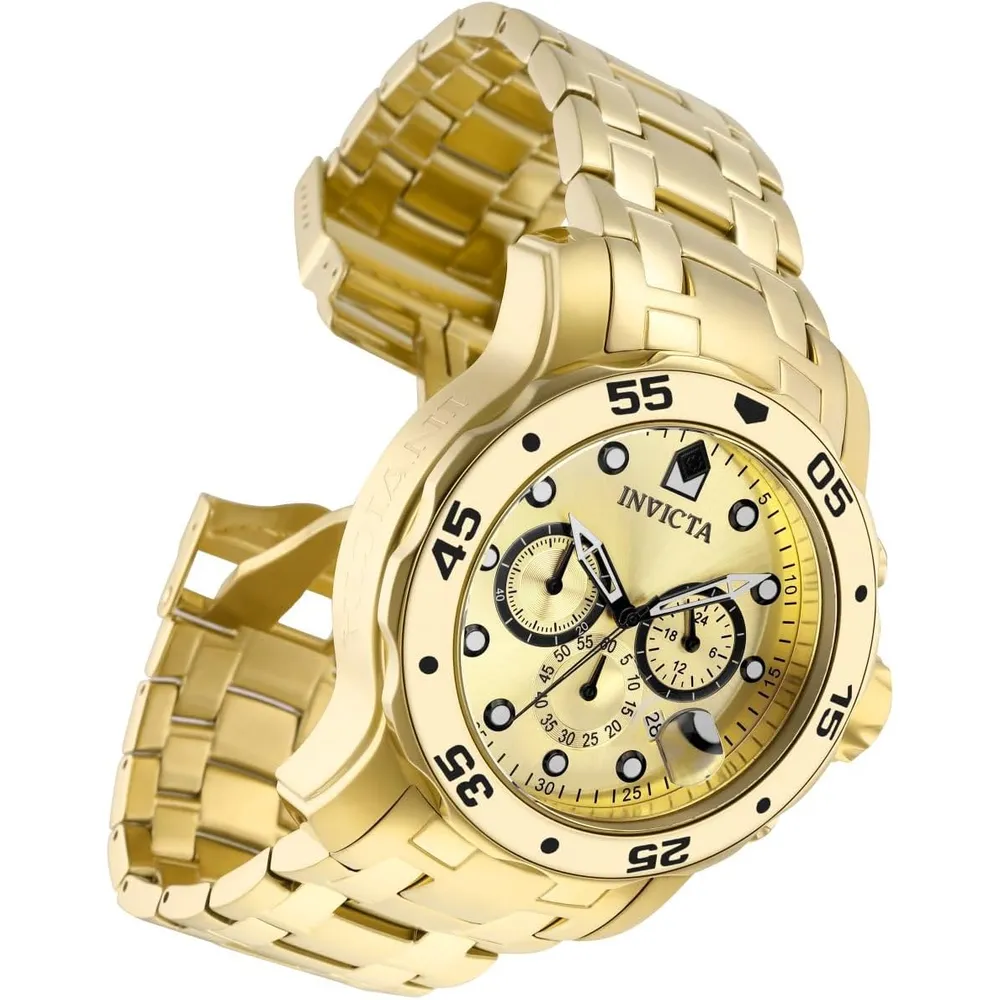 Invicta 0074 reloj Pro Diver Chronograph para hombre | Oro