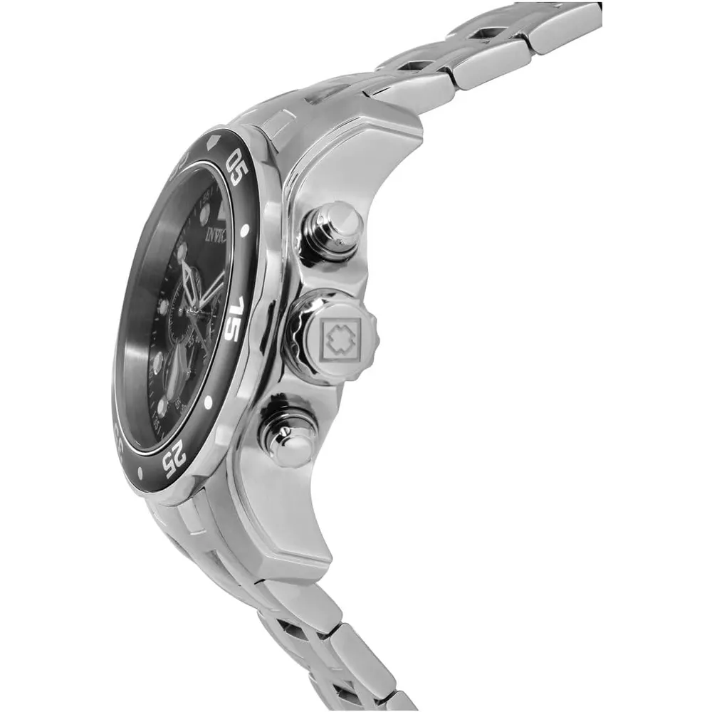 Invicta 0069 reloj Pro Diver Chronograph para hombre | Plata/Negro