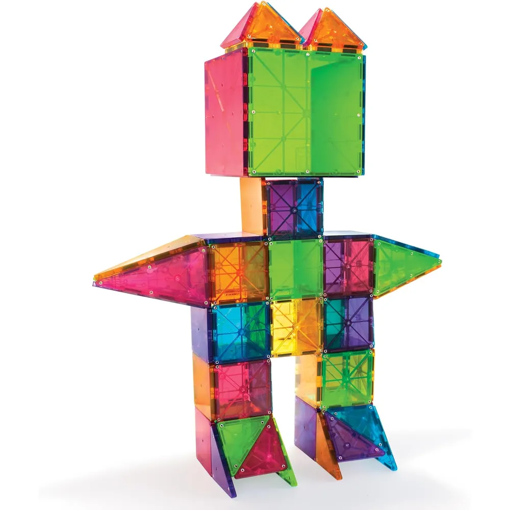 MAGNA-TILES - Clásico 100-piezas set de construcción magnético