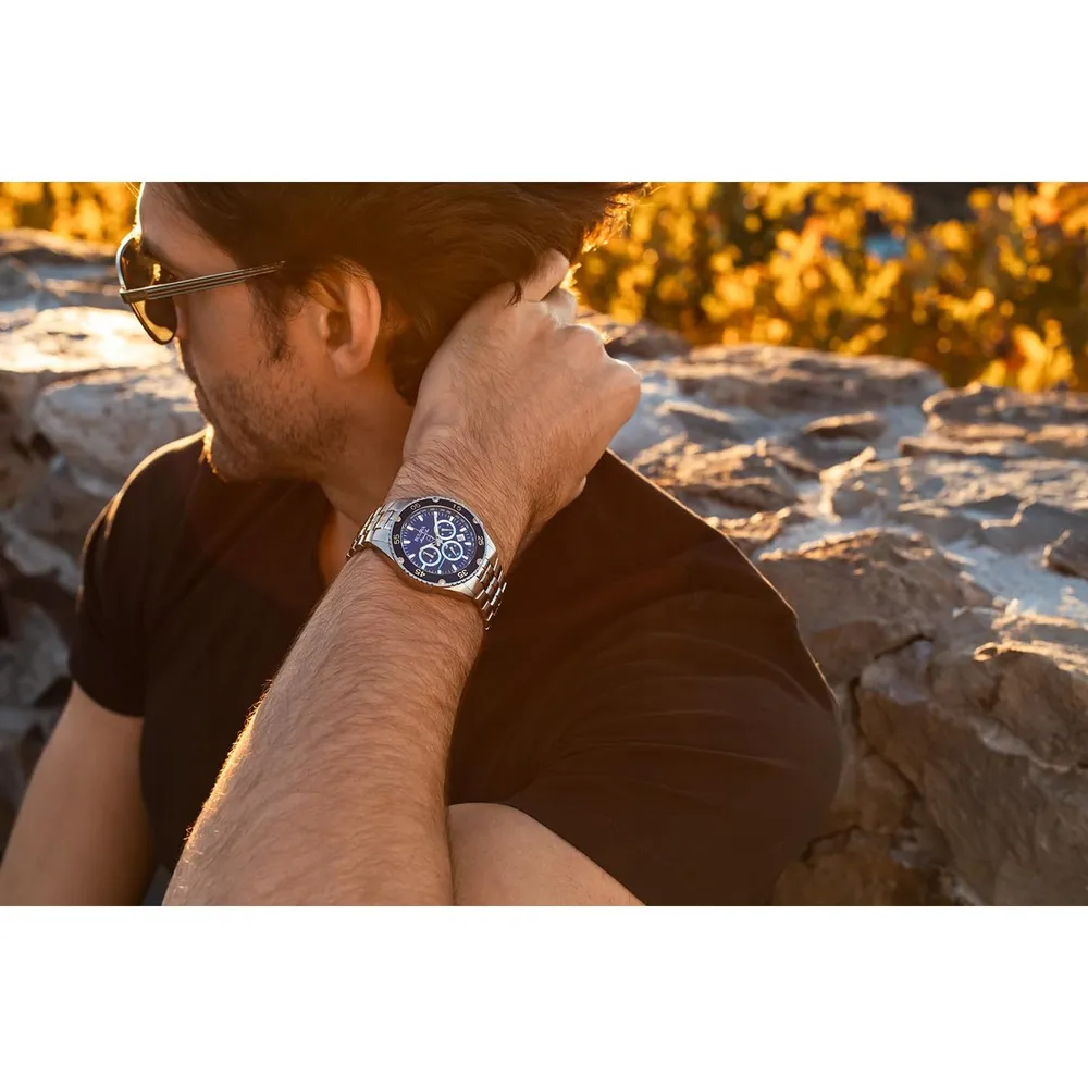 b000g1ywk2_3_webp.webp Bulova reloj cronógrafo para hombre Marine Star de acero inoxidable con cuarzo | Plata/Azul
