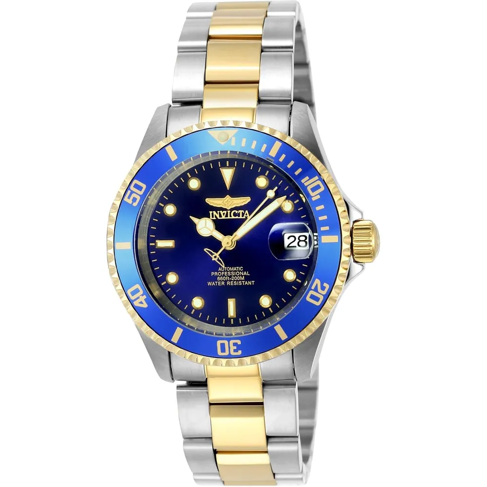 Invicta 35690 reloj automático para hombre Pro Diver | 40 mm - Acero/Oro/Azul claro