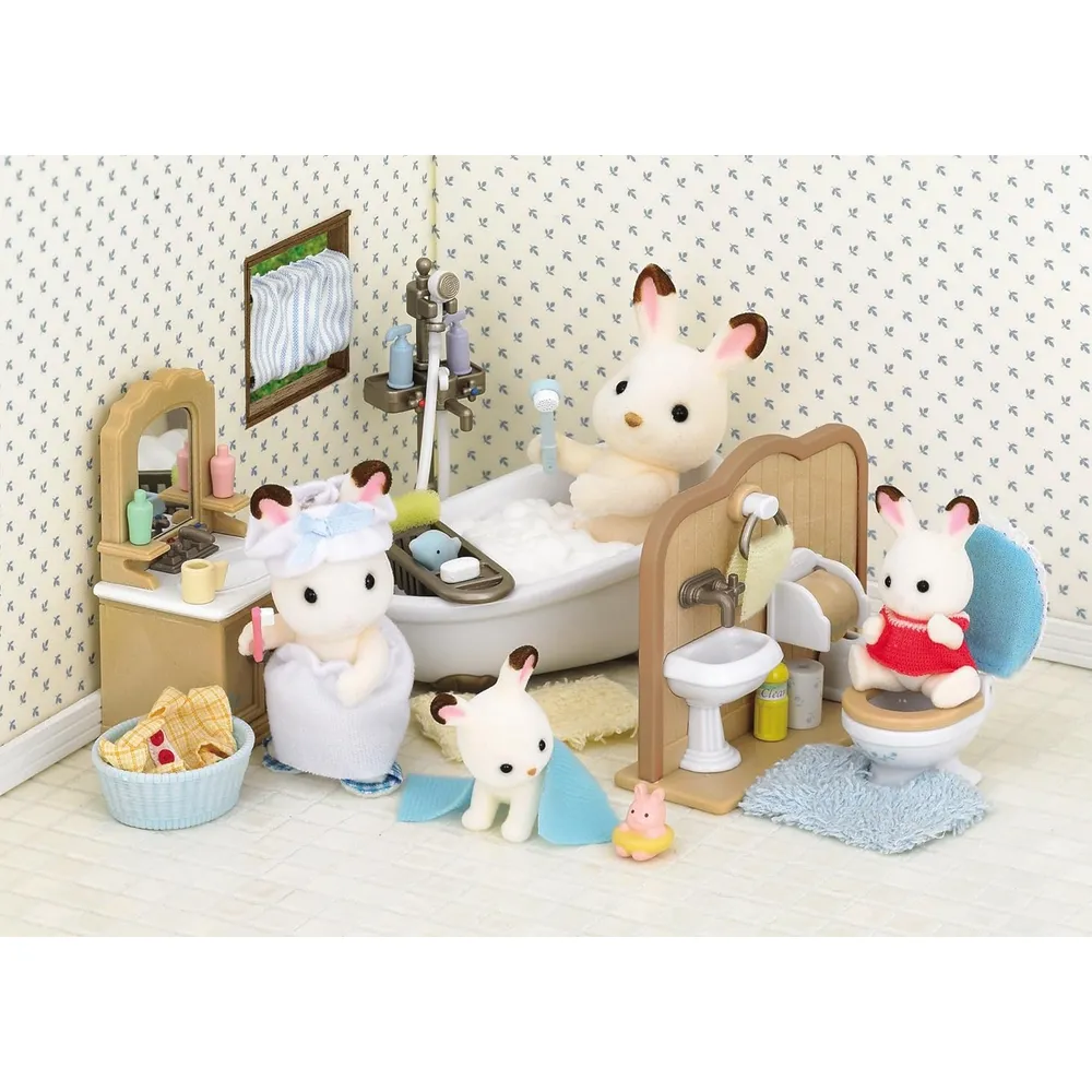 JUEGO DE BAÑO SYLVANIAN FAMILIES