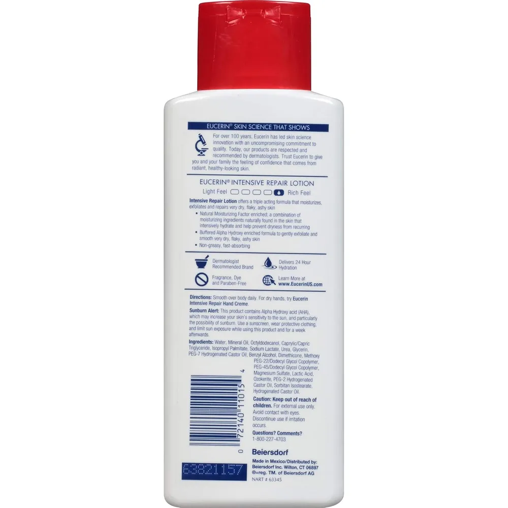 PACK 3 EUCERIN LOCIÓN REPARADORA INTENSIVA PARA PIEL MUY SECA 250 ML