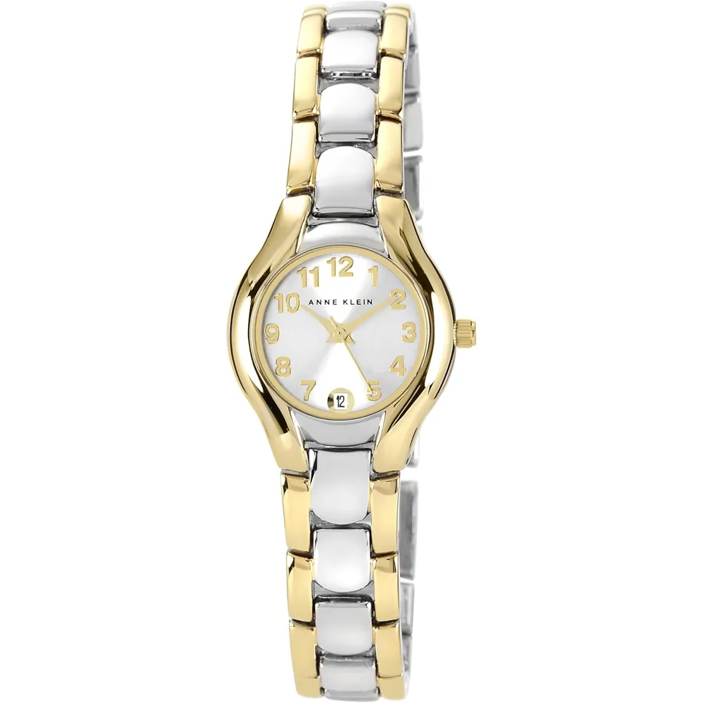 Anne Klein reloj femenino con indicador de fecha | 24 mm - Oro/Plata