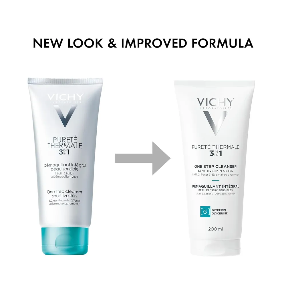 LIMPIADOR 3 EN 1 PIEL SENSIBLE PURETE THERMALE VICHY 6.76 OZ / 200 ML