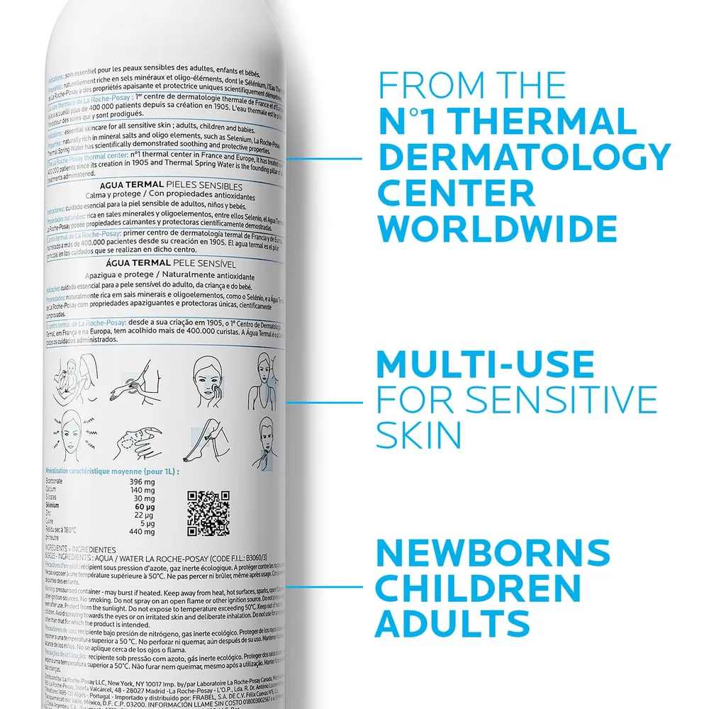 AGUA TERMAL LA ROCHE-POSAY LOCIÓN FACIAL HIDRATANTE ANTIOXIDANTE 10.4 OZ / 300 ML