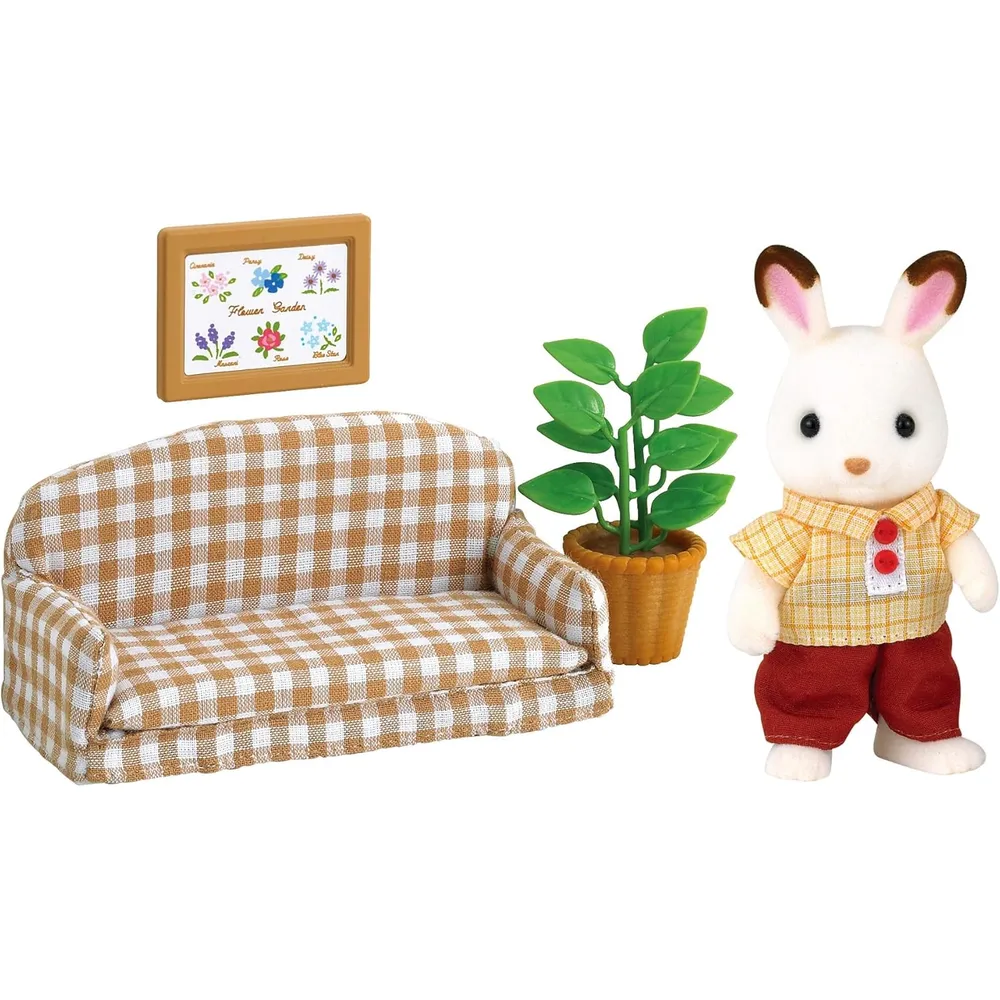 MUÑECA SYLVANIAN FAMILIES PADRE CONEJO DE CHOCOLATE