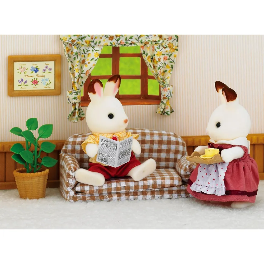 MUÑECA SYLVANIAN FAMILIES PADRE CONEJO DE CHOCOLATE