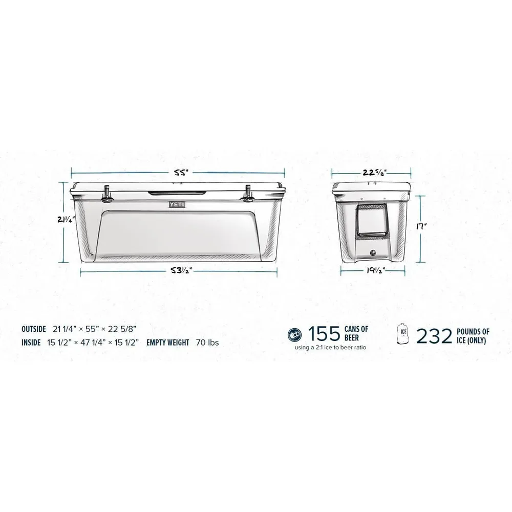 b001coy7j8_3_webp.webp YETI Tundra 250 Cooler Portátil | Blanco