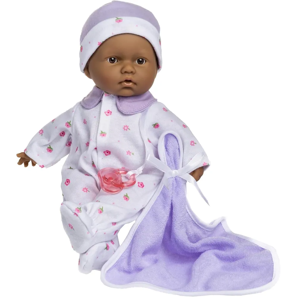b002apft8g_0_webp.webp LA BABY muñeca hispana 11"/28 cm con accesorios | Hispano morado