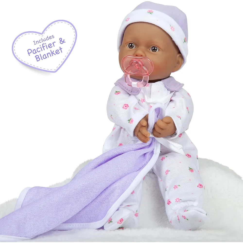 LA BABY muñeca hispana 11"/28 cm con accesorios | Hispano morado
