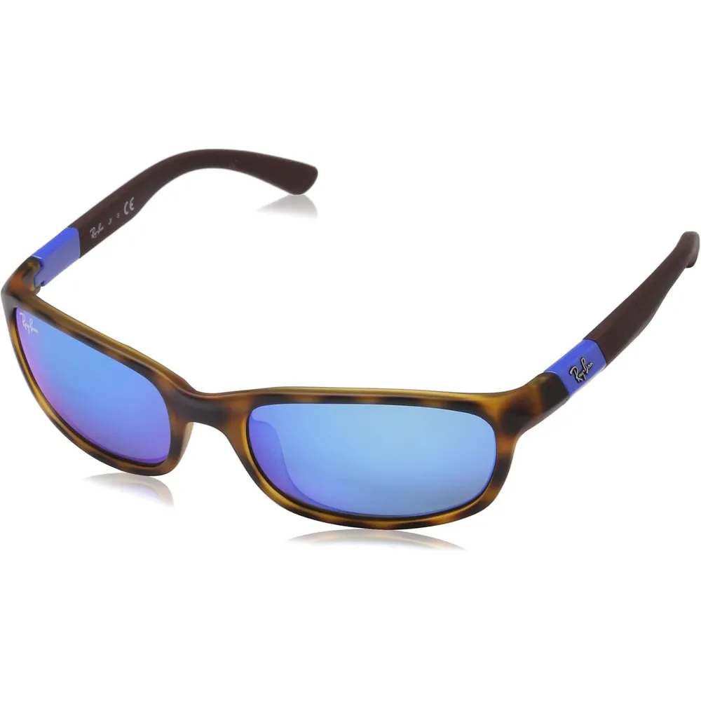 Ray-Ban Junior RJ9506S Gafas de sol para niños | Shiny Light Blue Frame / Grey Lens