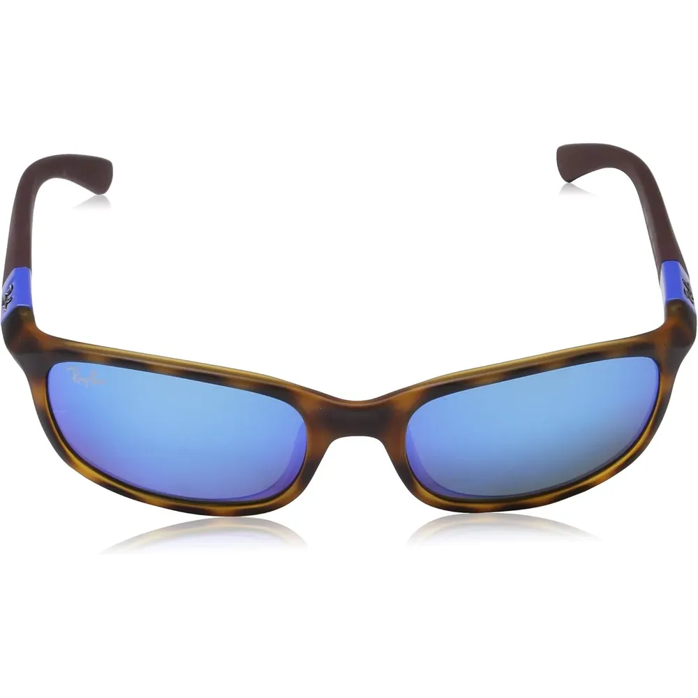Ray-Ban Junior RJ9506S Gafas de sol para niños | Shiny Light Blue Frame / Grey Lens