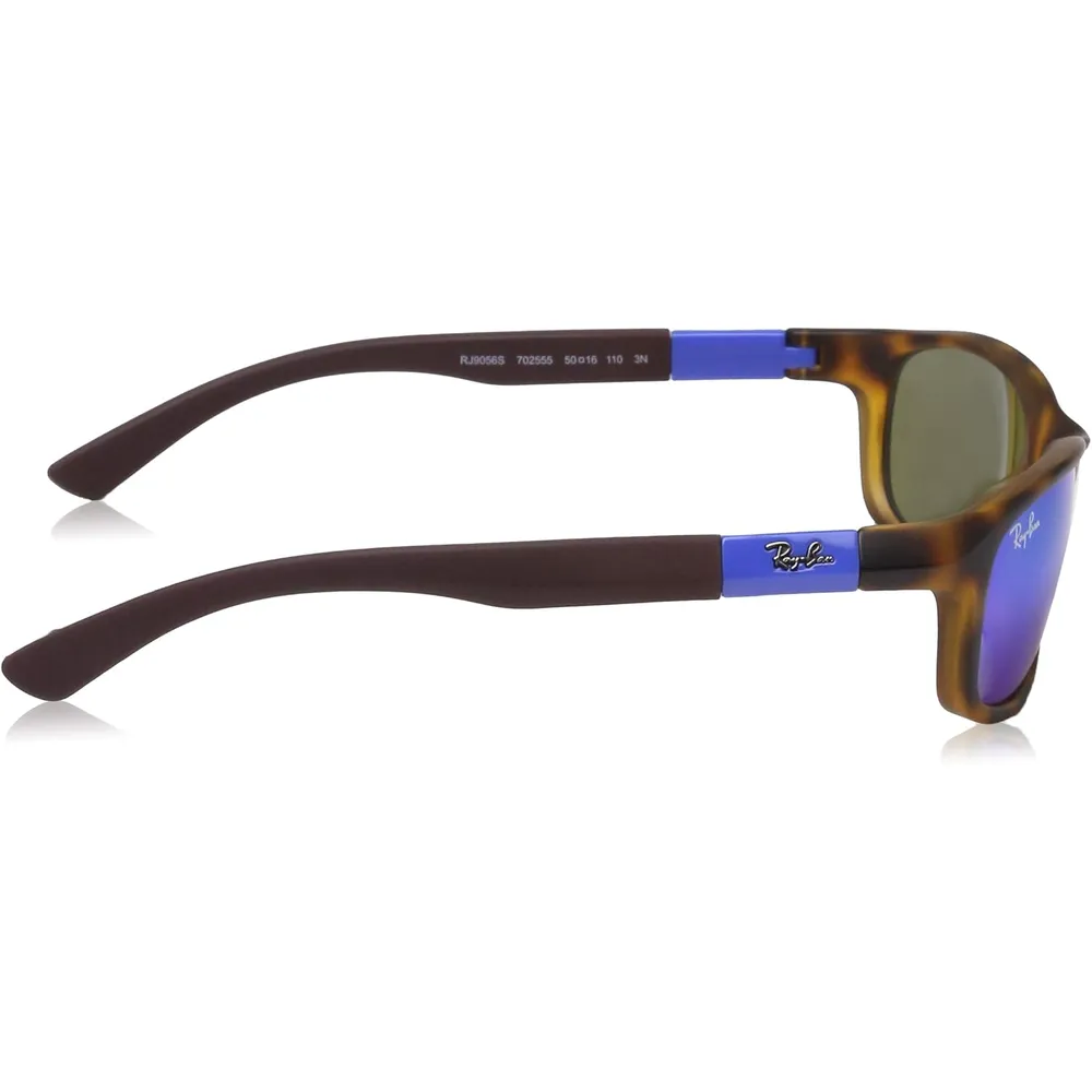Ray-Ban Junior RJ9506S Gafas de sol para niños | Shiny Light Blue Frame / Grey Lens