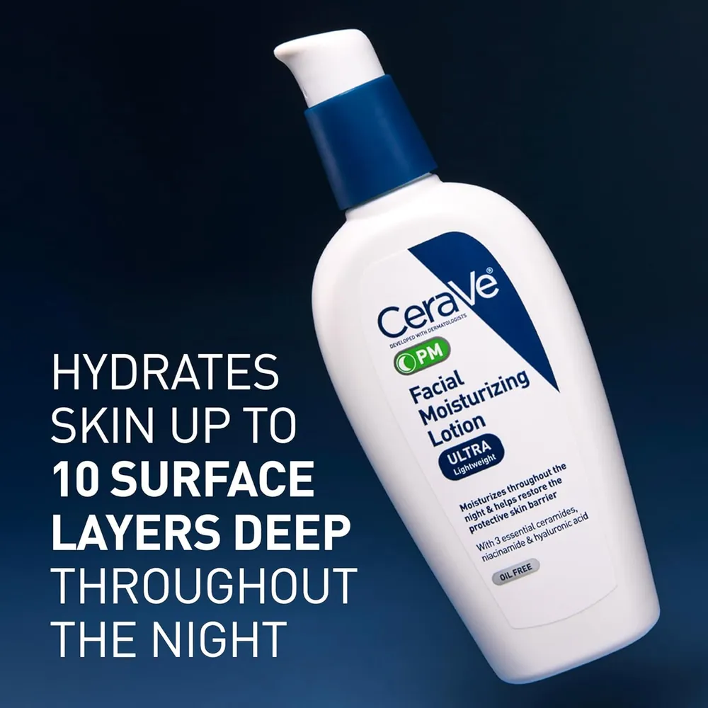 CERAVE PM LOCIÓN HIDRATANTE FACIAL 3 OZ / 89 ML