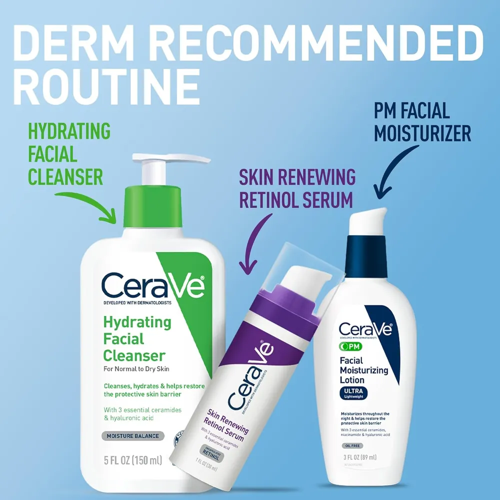 CERAVE PM LOCIÓN HIDRATANTE FACIAL 3 OZ / 89 ML