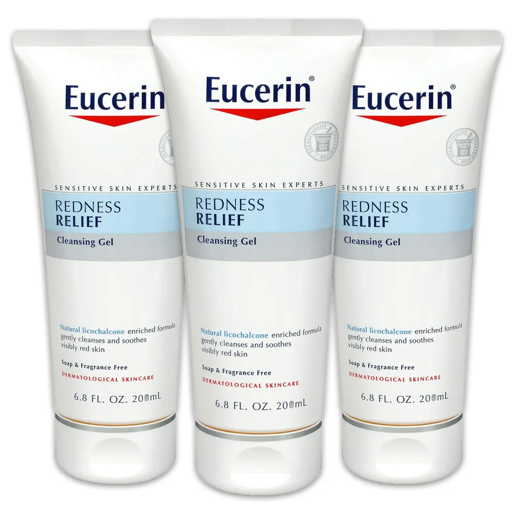 PACK 3 EUCERIN GEL LIMPIADOR FACIAL PARA PIEL SENSIBLE 200 ML