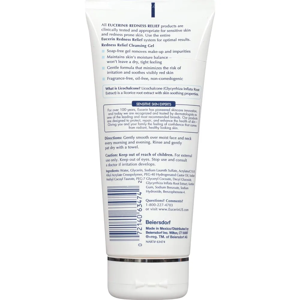 PACK 3 EUCERIN GEL LIMPIADOR FACIAL PARA PIEL SENSIBLE 200 ML