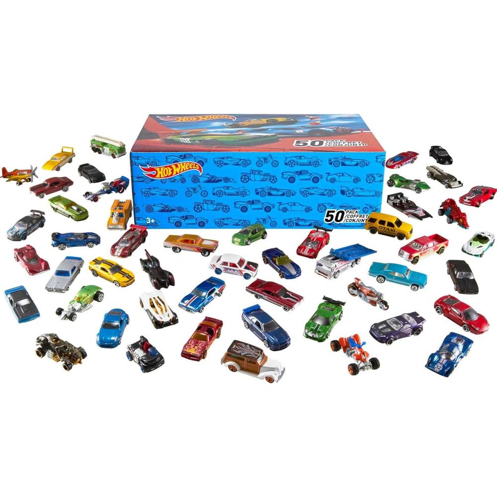 Hot Wheels Paquete de 50 Automóviles  (Los estilos pueden variar)