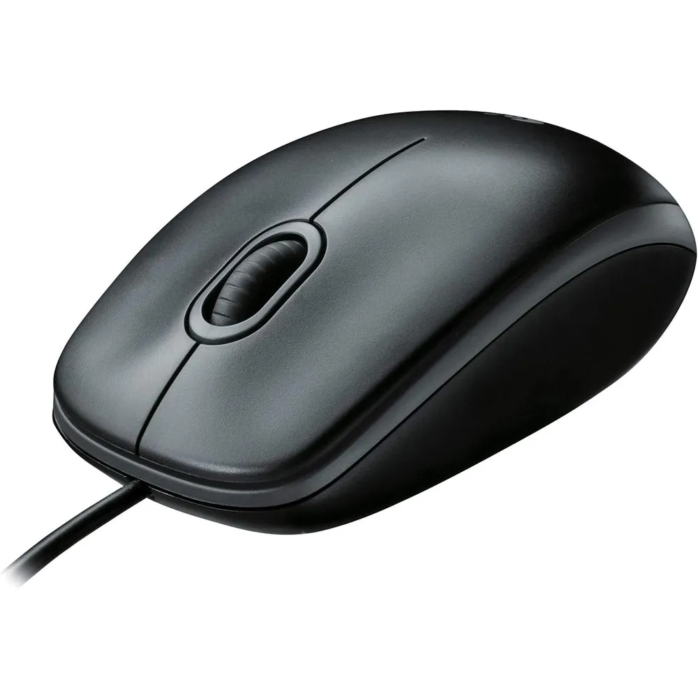 MOUSE ALÁMBRICO B100 LOGITECH | NEGRO