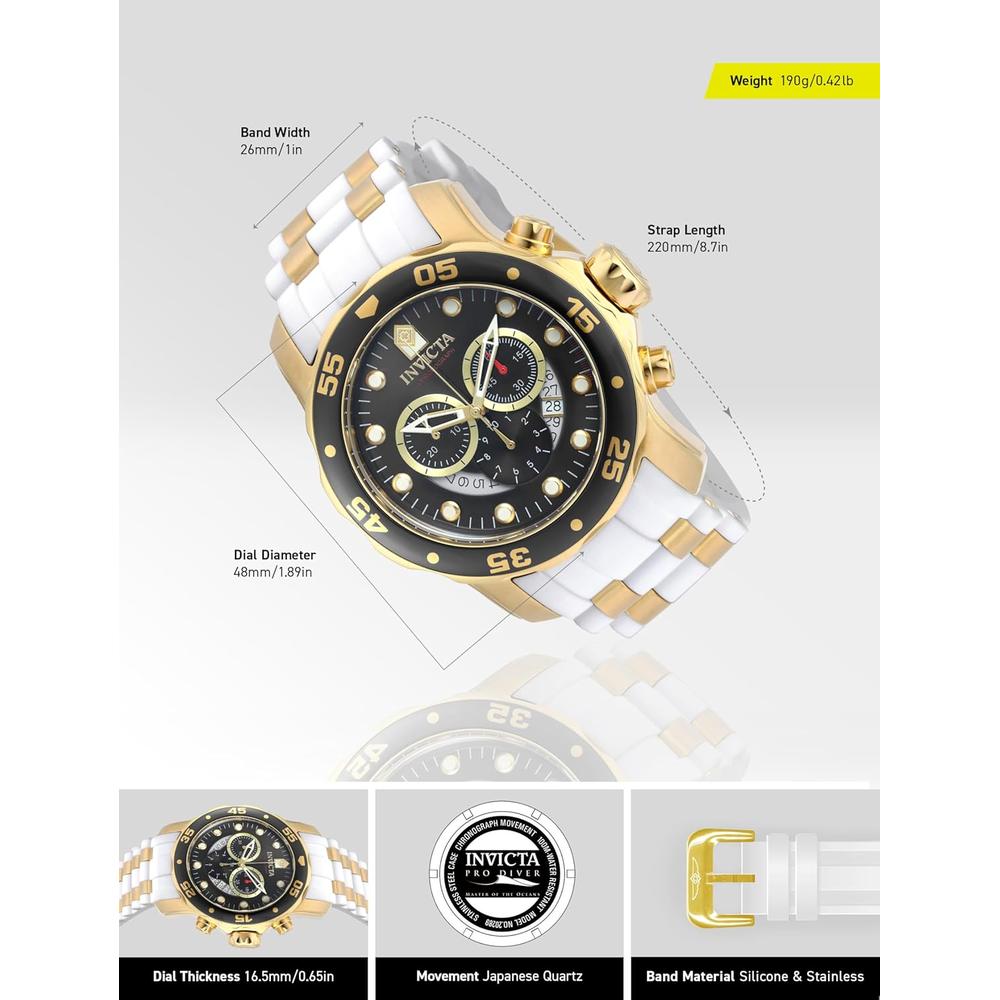 b003myr658_2_jpg.jpg Reloj Invicta Pro Diver para hombre resitente al agua acero inoxidable | Negro y Oro