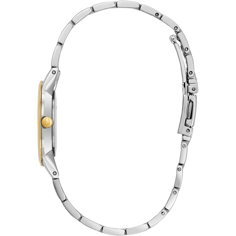 Bulova reloj clásico para mujer de acero inoxidable con cuarzo y diamantes | Oro/Plata