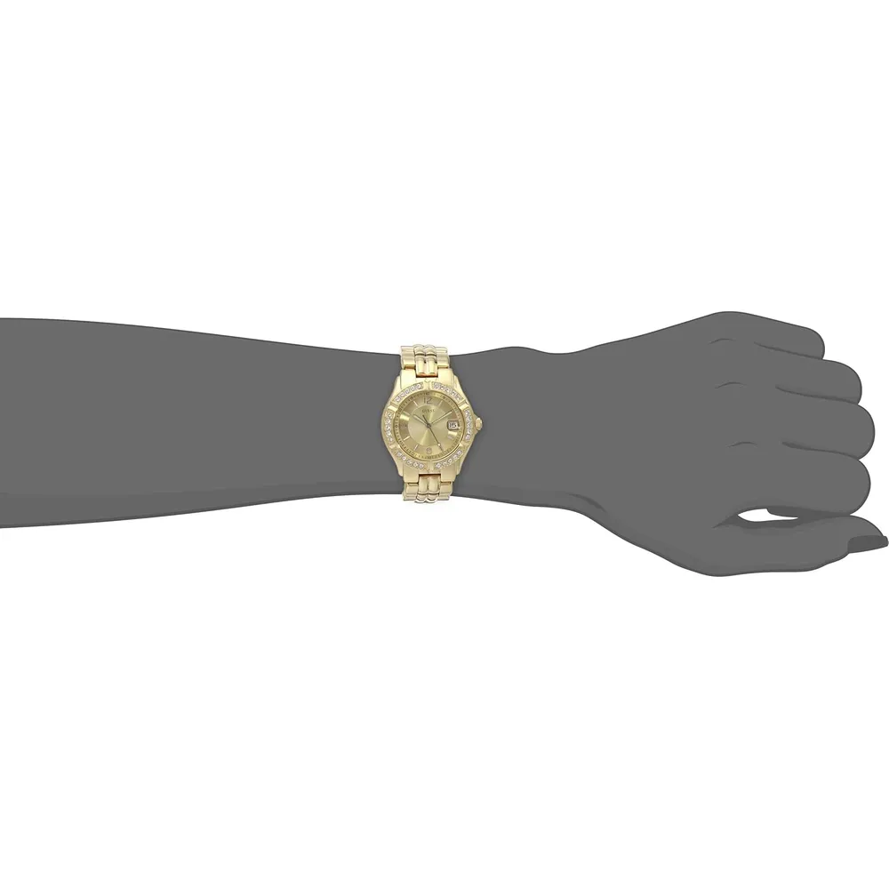 GUESS GOLD U0026L1 reloj para mujer tipo brazalete | 36mm - Dorado/Champán