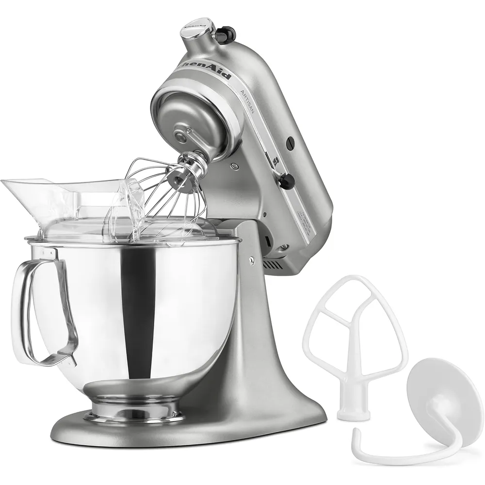 KITCHENAID ARTISAN, BATIDORA DE PIE 5 QT / 4.7 L CON PROTECTOR | PLATEADO