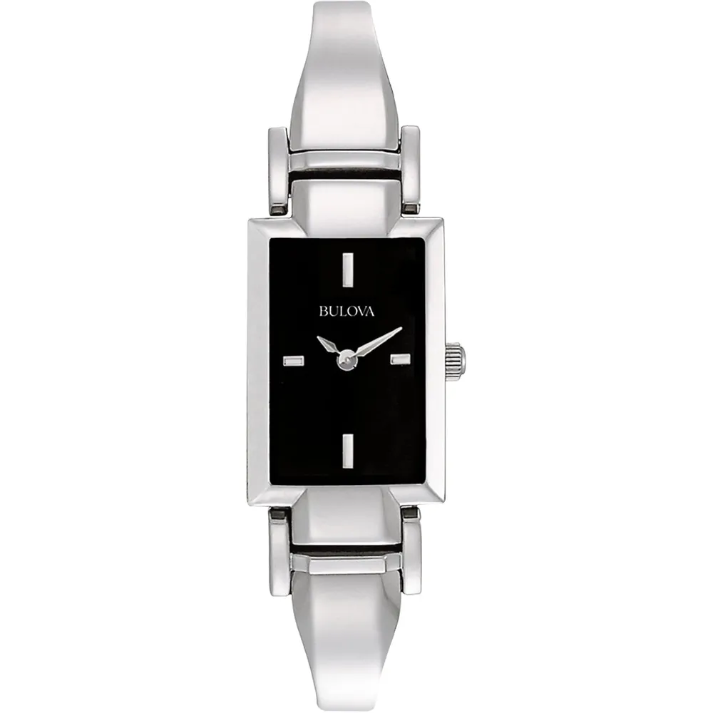 Bulova reloj clásico para mujer de acero inoxidable con cuarzo y diamantes | Plata