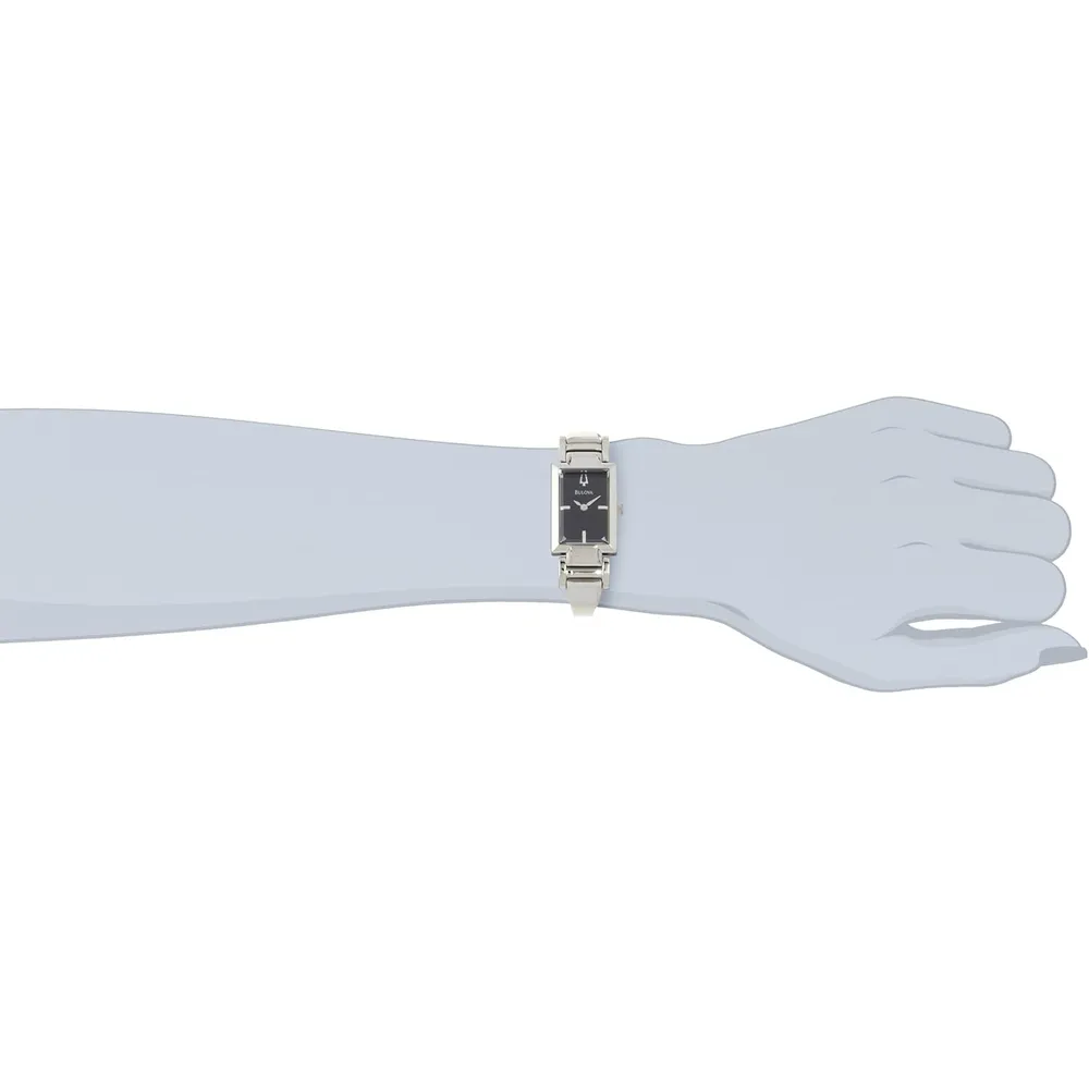 Bulova reloj clásico para mujer de acero inoxidable con cuarzo y diamantes | Plata
