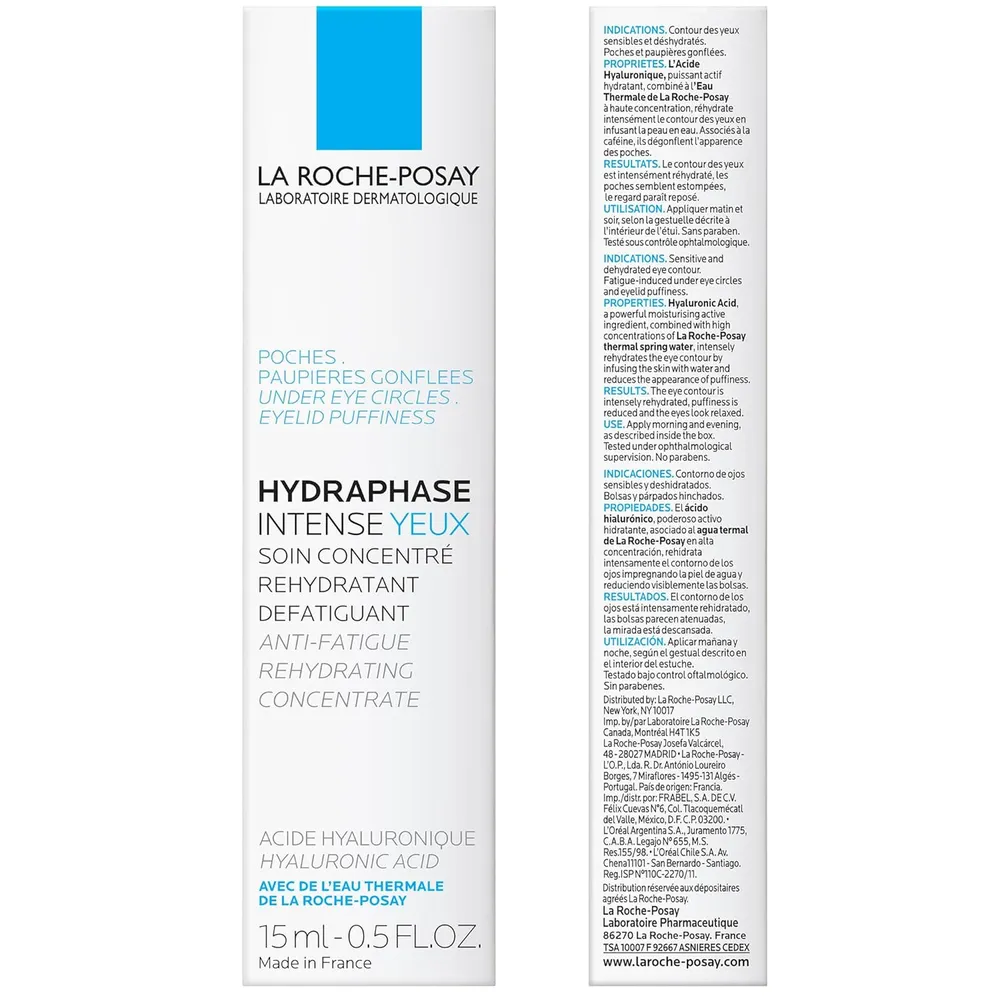 CONTORNO DE OJOS ÁCIDO HIALURÓNICO HYDRAPHASE INTENSE LA ROCHE-POSAY 0.5 OZ / 15 ML