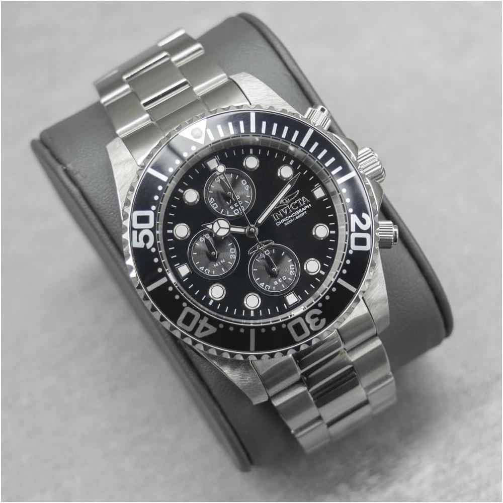 b005fn0vmy_1_jpg.jpg Reloj Invicta Pro Diver para hombre movimiento de cuarzo acero inoxidable | Plateado y Negro