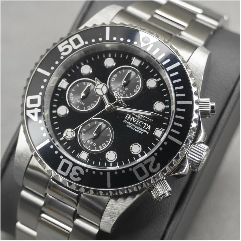 b005fn0vmy_3_jpg.jpg Reloj Invicta Pro Diver para hombre movimiento de cuarzo acero inoxidable | Plateado y Negro