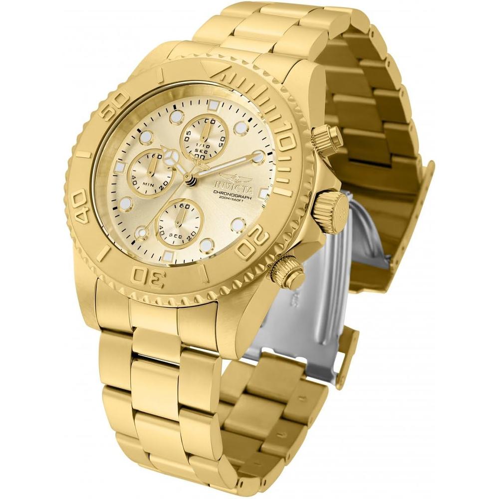 Reloj Invicta Pro Diver para hombre analógico movimiento de cuarzo | Oro