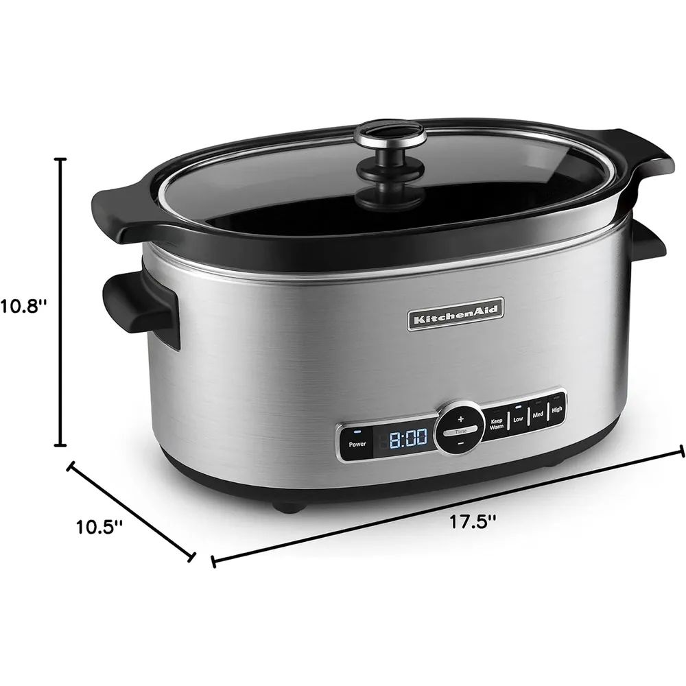 KITCHENAID KSC6223, OLLA DE COCCIÓN LENTA 6 QT / 5.7 L