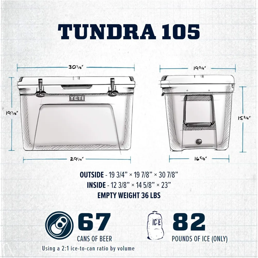 YETI Tundra 105 Cooler Portátil | Beige
