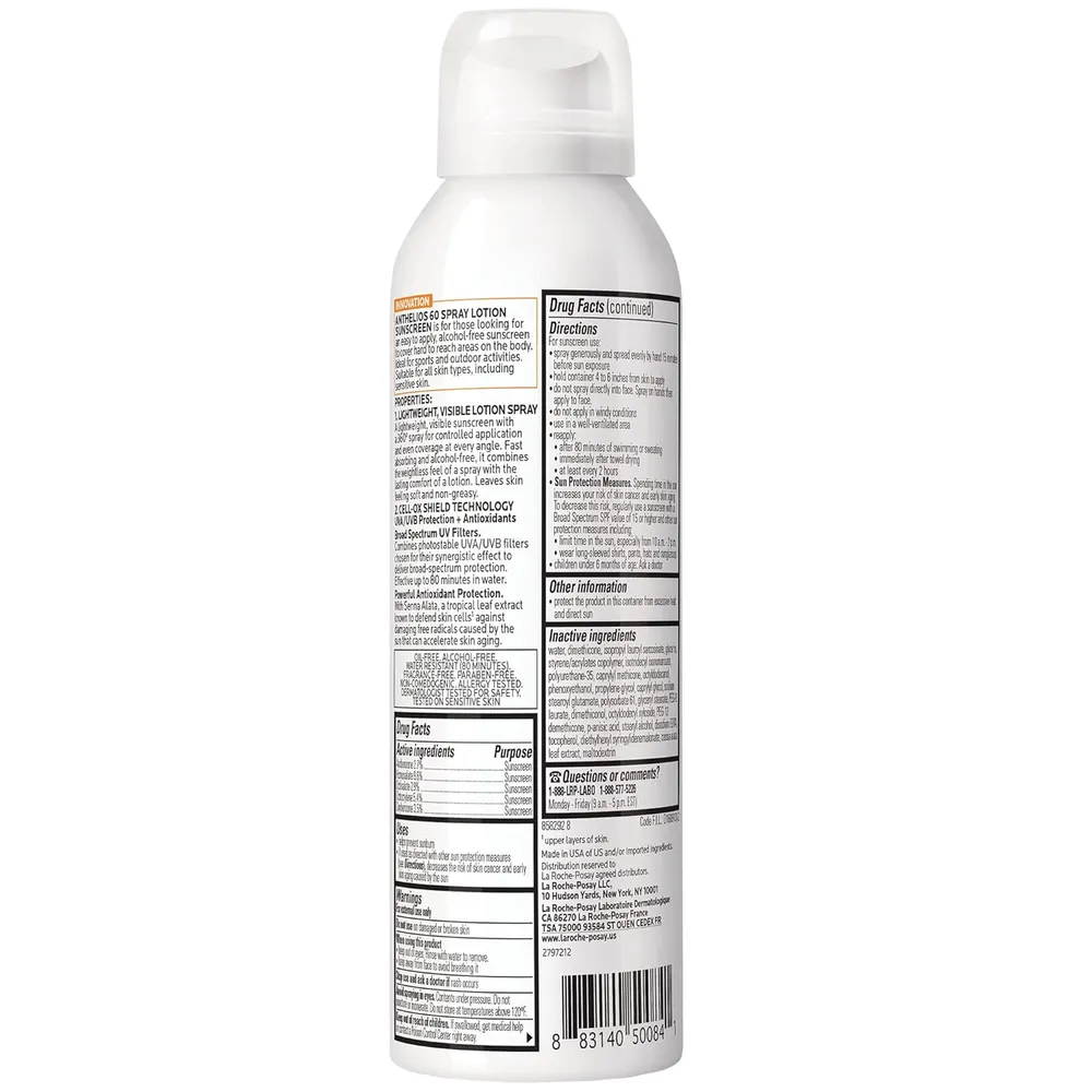 b007eusl5u_1_webp.webp PROTECTOR SOLAR ROSTRO Y CUERPO SPF 60 ANTHELIOS LA ROCHE-POSAY 5 OZ / 150 ML