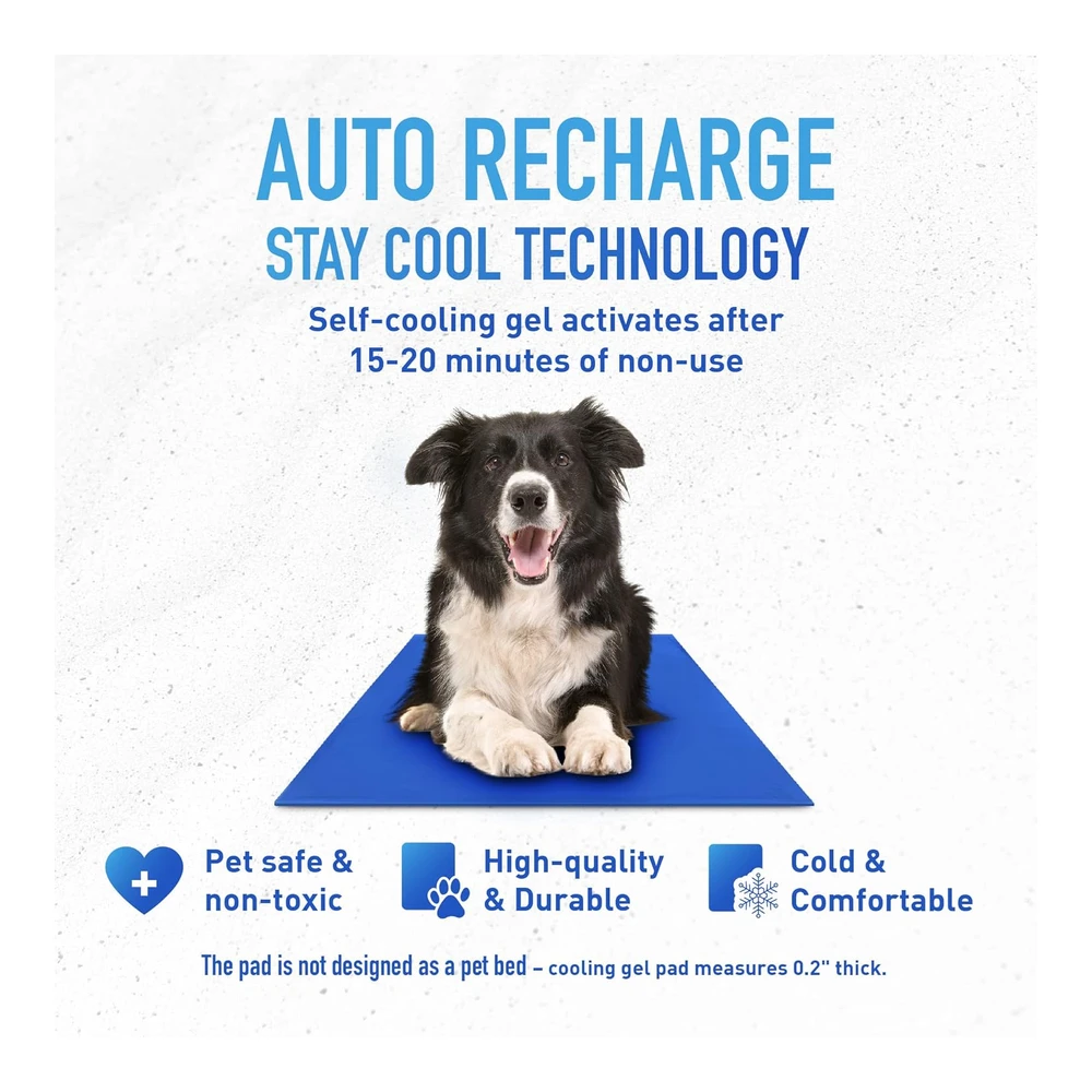 Gel de Enfriamiento para Mascotas Hugs Pet Productos Chillz Pad Comfort - L - Azul