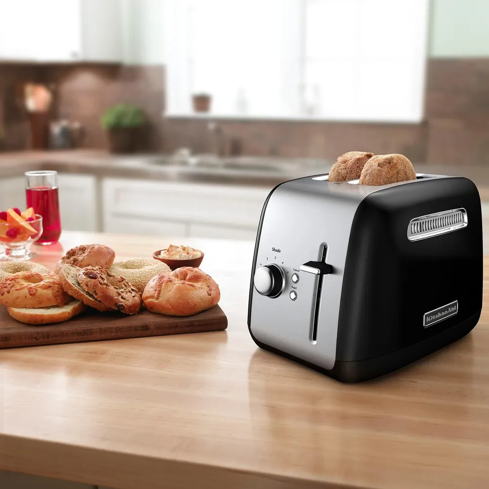 KITCHENAID KMT2115OB, TOSTADORA 2 REBANADAS CON PALANCA MANUAL | NEGRO ÓNIX