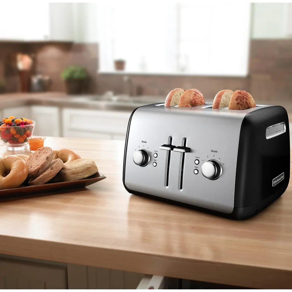 KITCHENAID KMT4115OB, TOSTADORA 4 REBANADAS CON PALANCA MANUAL | NEGRO ÓNIX