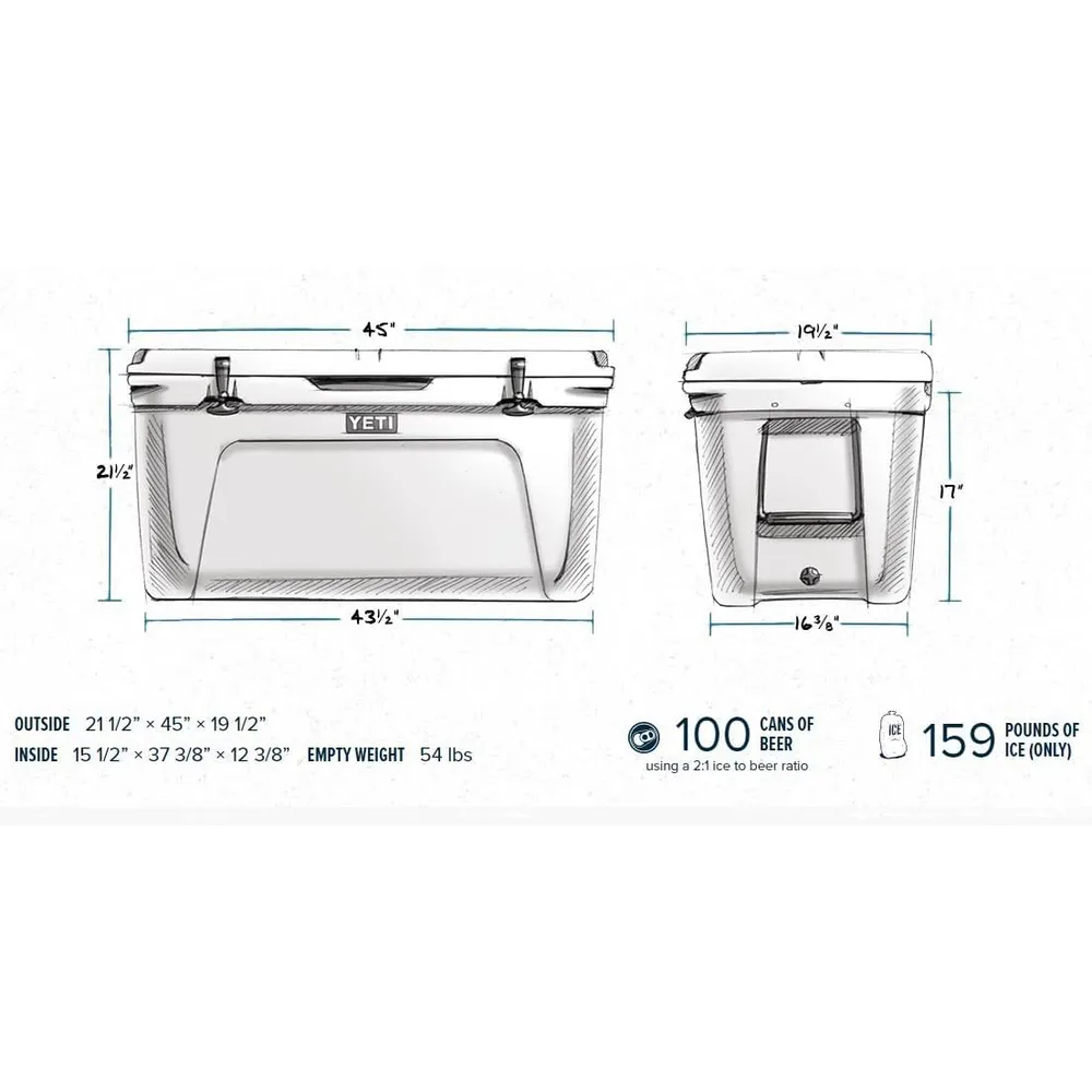 YETI Tundra 160 Cooler Portátil | Blanco