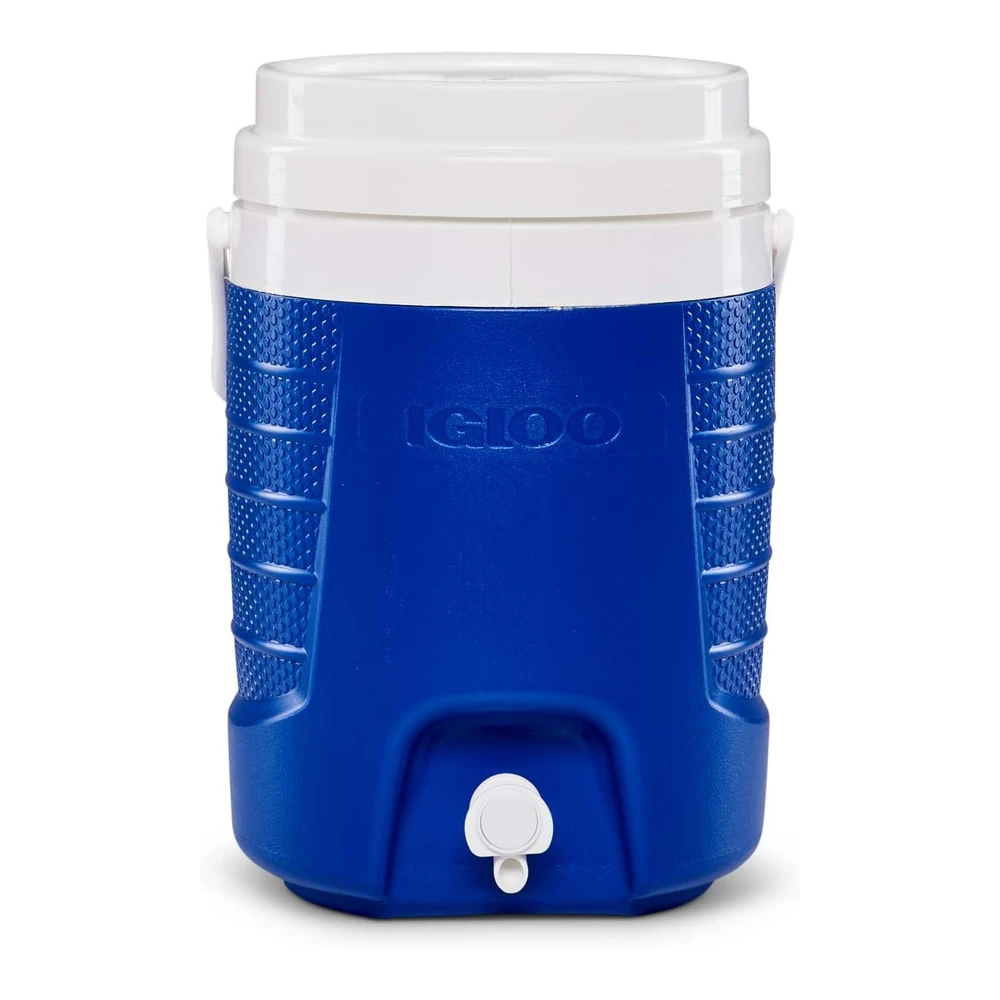 Igloo - Heladera con Grifo para Transportar Bebidas - Capacidad - 2 Galones (Color Azul).
