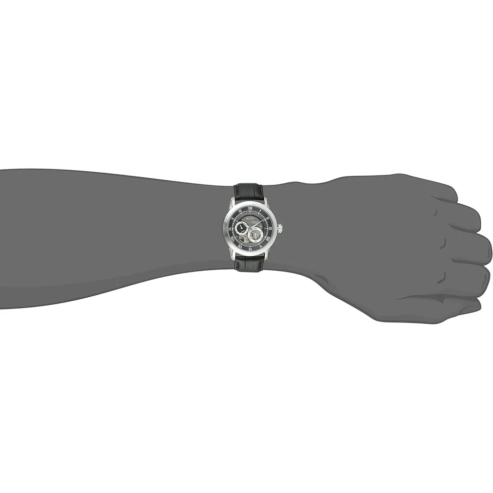 Bulova reloj clásico Sutton automático hombre 4 agujas subesfera | Negro