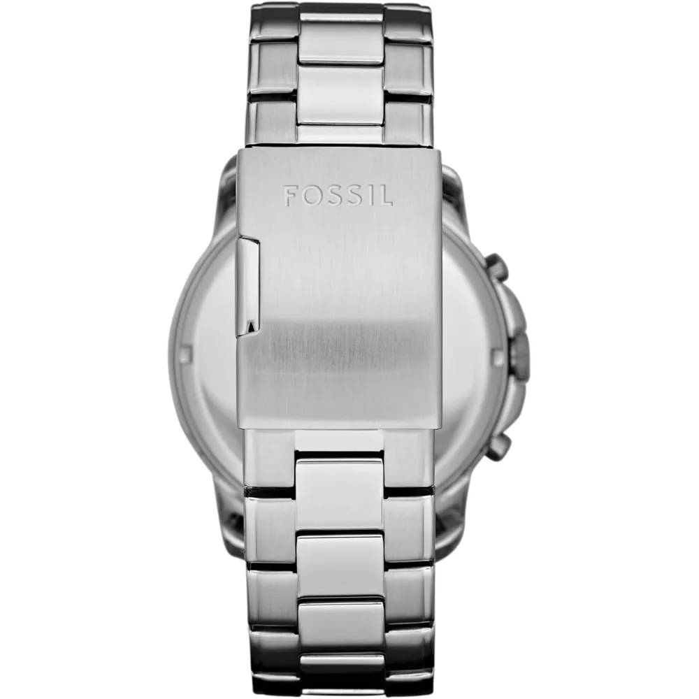 Fossil ME3099 reloj Grant para hombre con cronógrafo | 44 mm - Plata/Negro