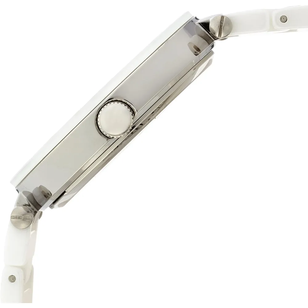 Anne Klein AK/1018RGRD reloj para mujer de cerámica | 30 mm - Blanco/Plata