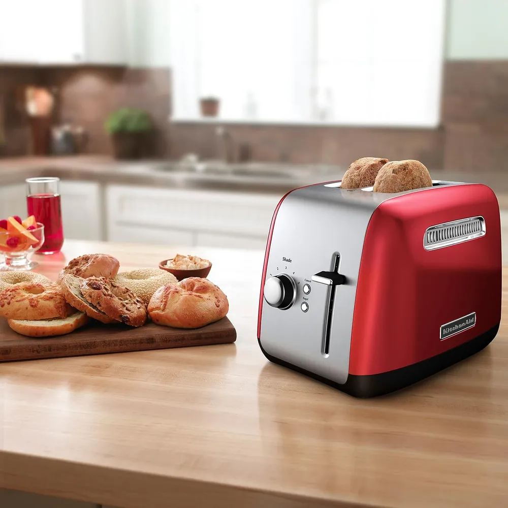 KITCHENAID KMT2115ER, TOSTADORA 2 REBANADAS CON PALANCA MANUAL | ROJO IMPERIO