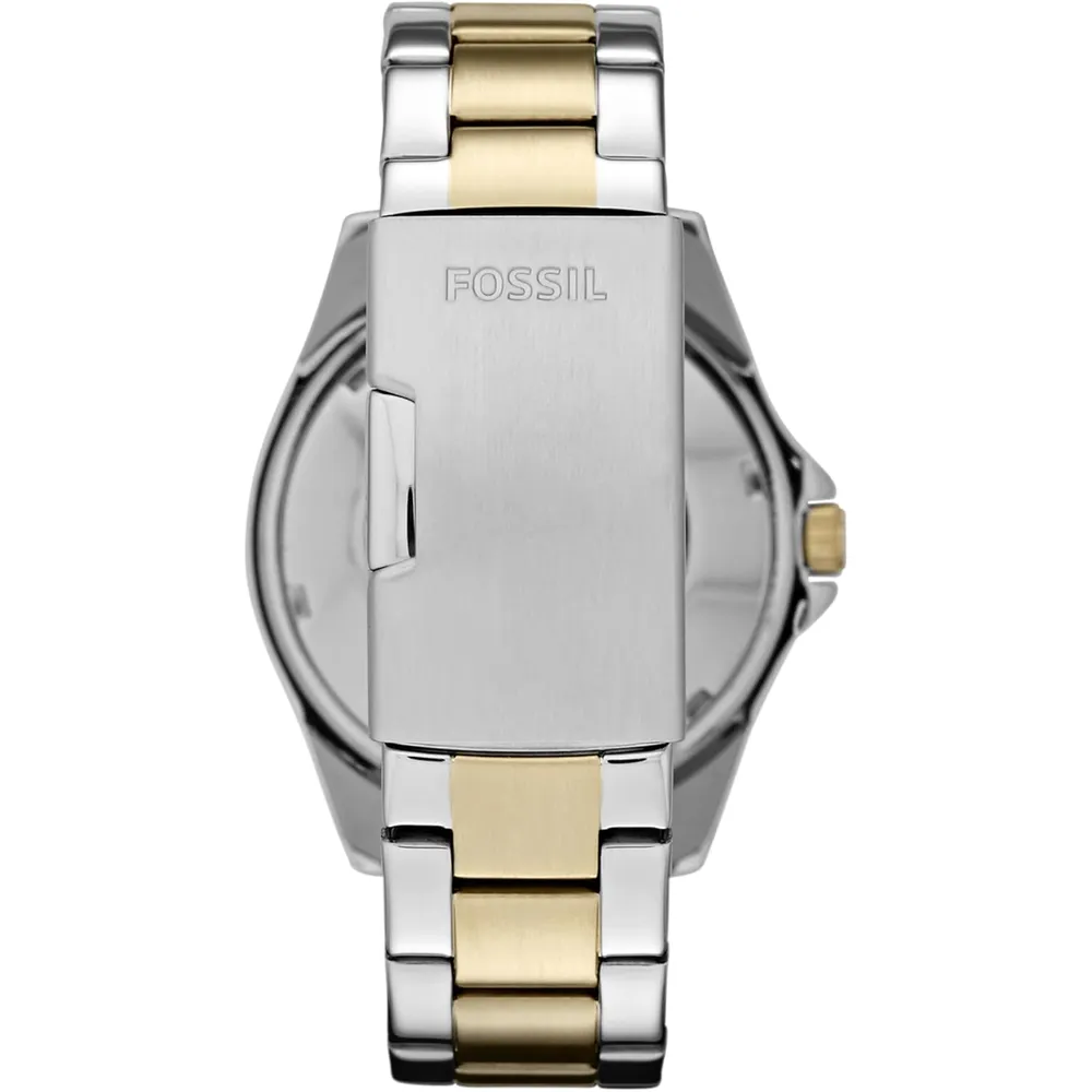 b009beo9du_1_webp.webp Fossil reloj multifunción Riley para mujer, acero inoxidable | Plateado/ Dorado